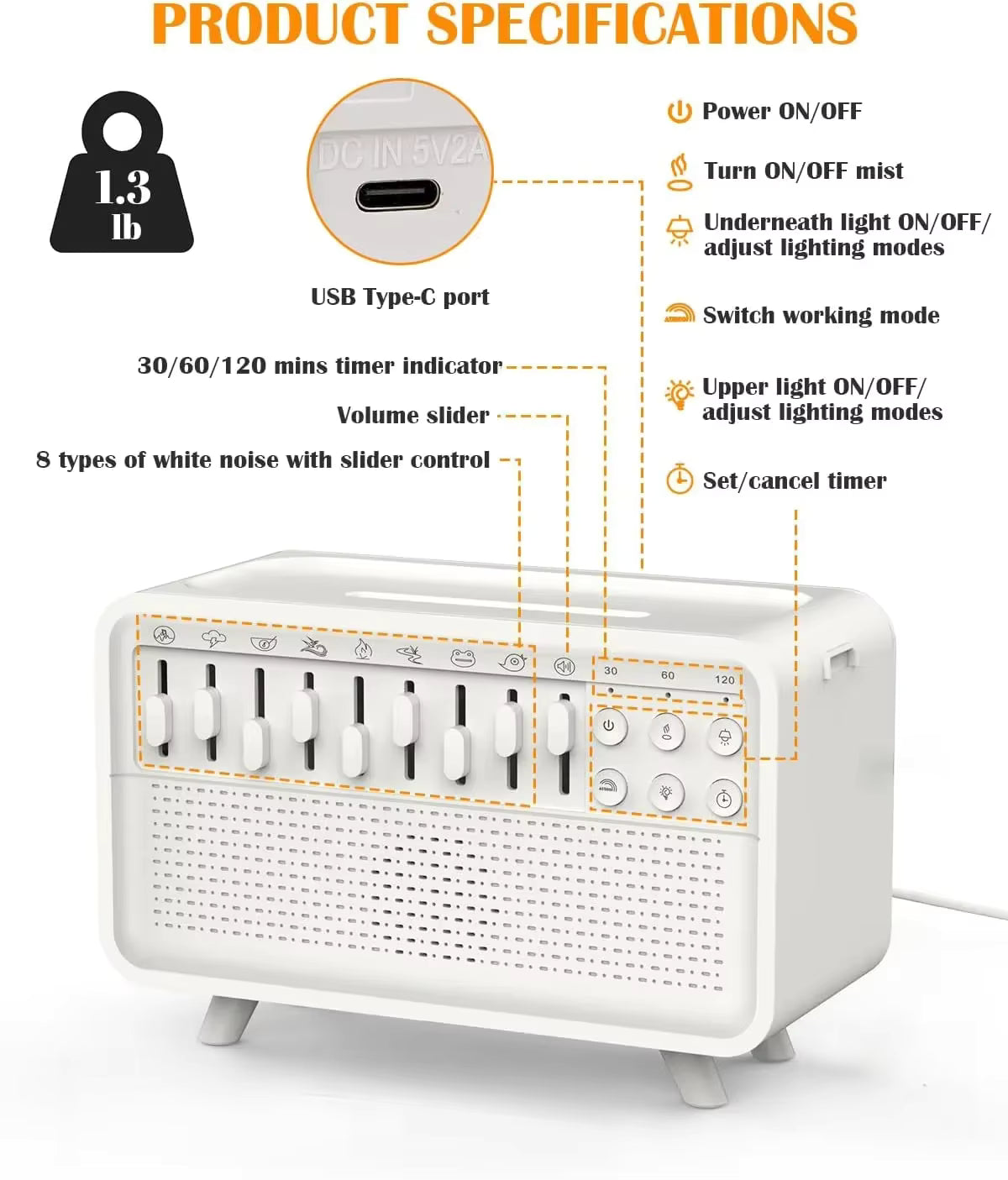 Lumisleep 4 in 1 Natural Sound Machine